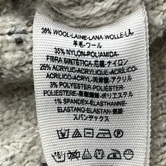 Free People Wool Blend Marsala Tweed Sweater Sz S Nub Oversized Pullover Texture - Picture 13 of 15